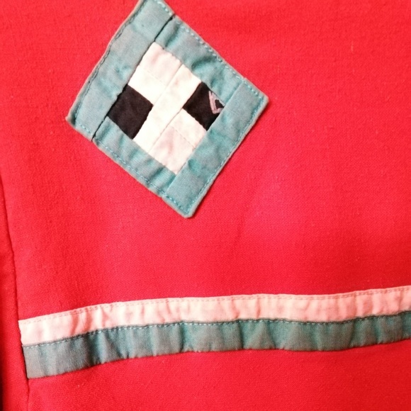 Mariposa handmade artisan top, Vint. 1980s, Medium - Picture 4 of 5